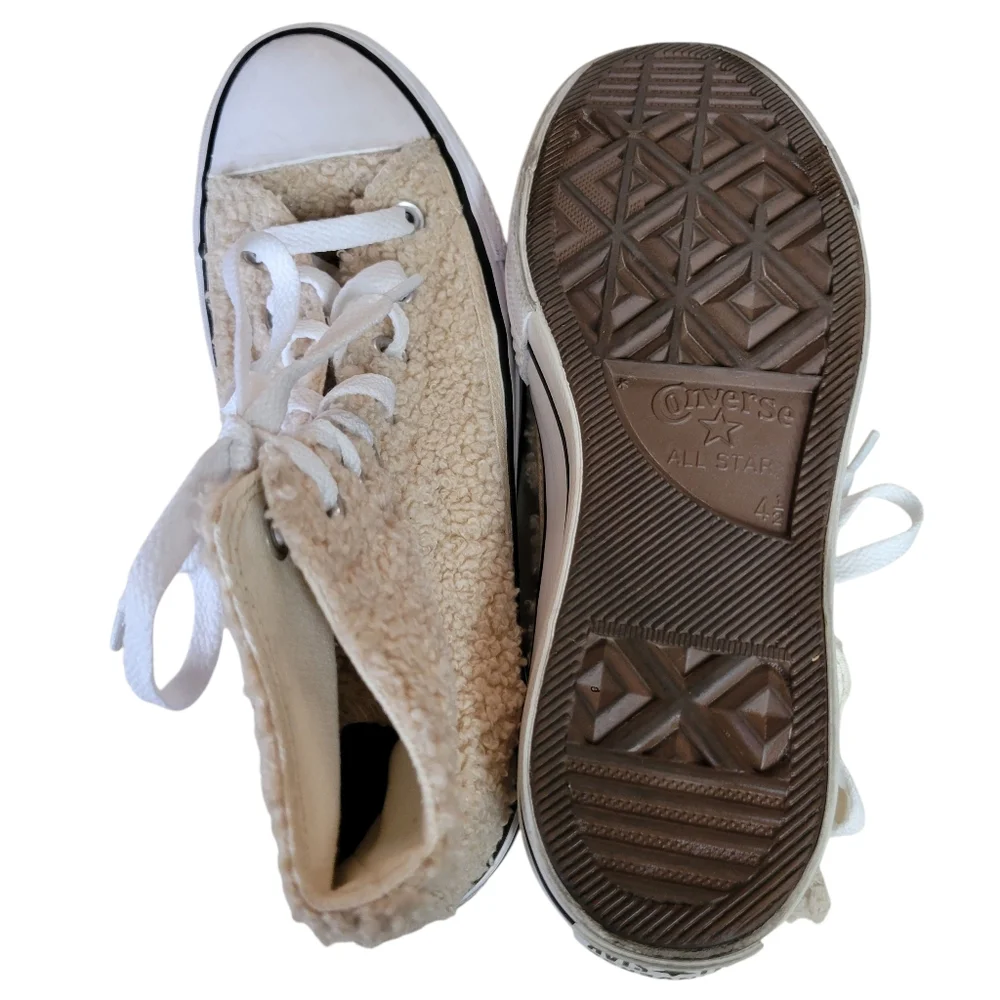 Converse Chuck Taylor All Star Lift Platform Sherpa Shoe - Picture 6 of 8